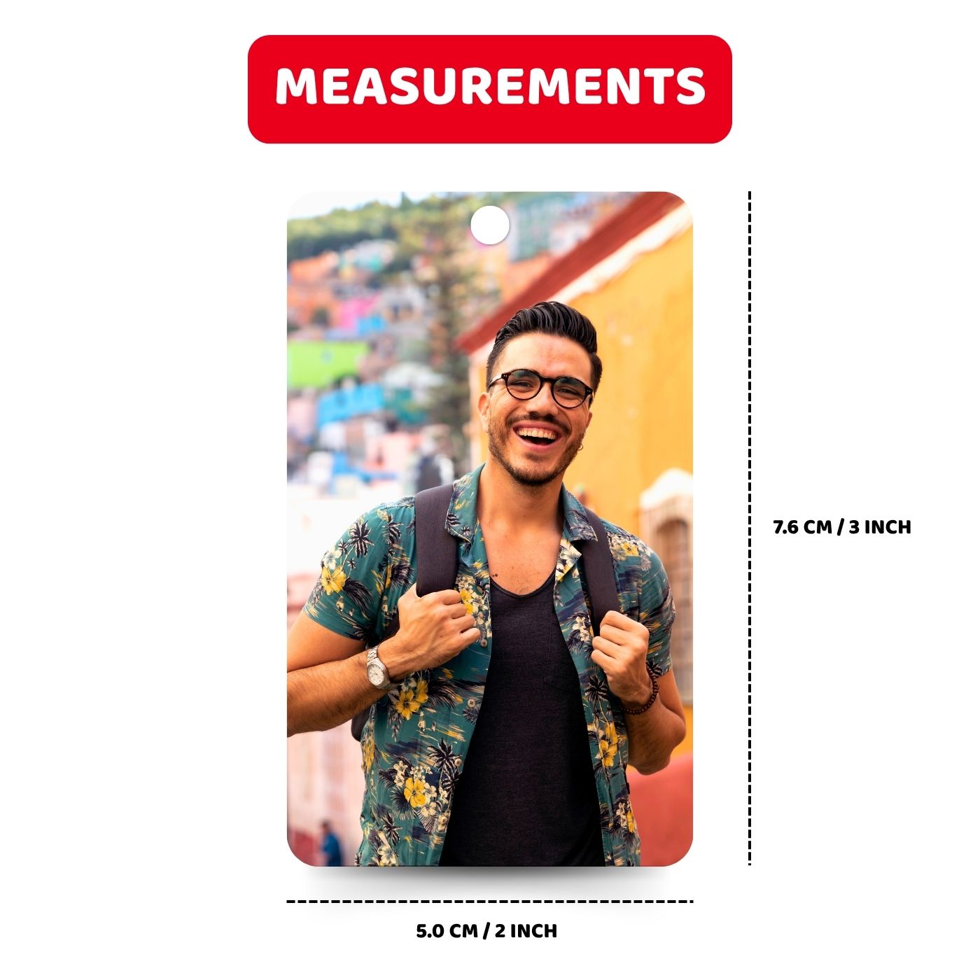 Brandian (Pack of 1) Personalized Travel Bag Tags | Custom Name Tags for Luggage, School Bags & Backpacks | Durable PVC with Silicone Loop