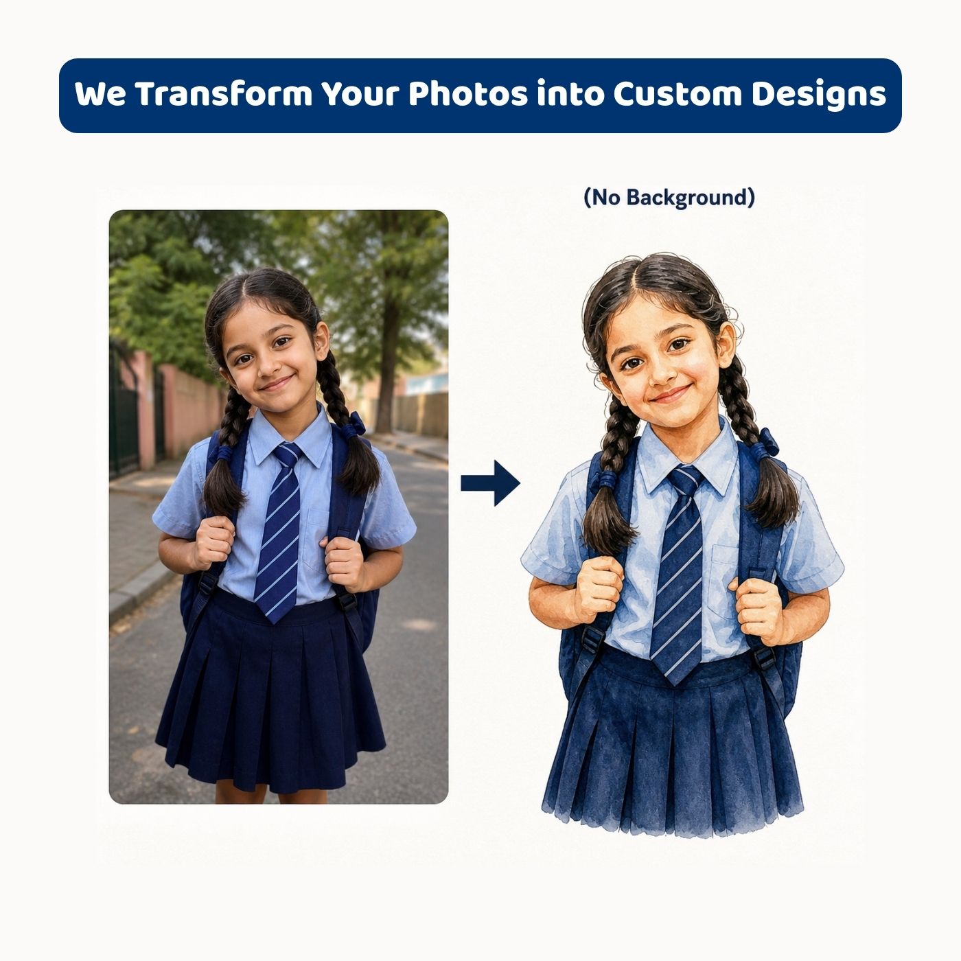 Brandian (Pack of 2) Personalized Bag Tags for Kids – Sea Green Theme | Custom Name, Photo & Contact Info | School Bag, Travel, Luggage, Backpack ID Labels | Durable with Silicone Loop
