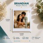 Brandian Customised Mini Photo Print, Size 4 X 3 Inches, White