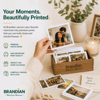 Brandian Customised Mini Photo Print, Size 4 X 3 Inches, White