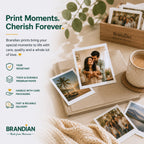 Brandian Customised Mini Photo Print, Size 4 X 3 Inches, White