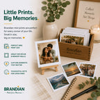 Brandian Customised Mini Photo Print, Size 4 X 3 Inches, White