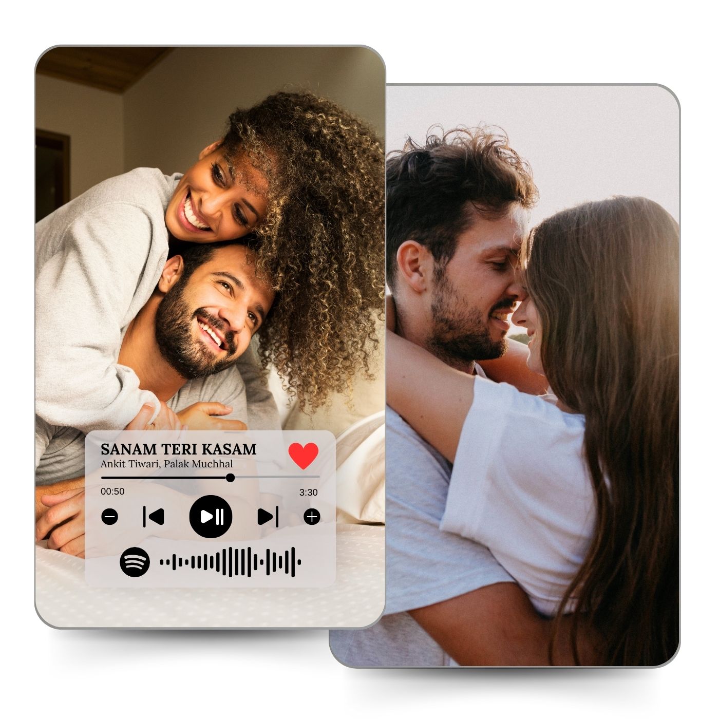 Brandian | Pack of 1 | Personalized Pocket Wallet Card with Custom Spotify Song | Size 8.6 x 5.4 cm | Wallet Card