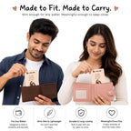 Brandian | Pack of 1 | Love Wallet Card with Custom Photo & Spotify Song | Size 8.6 x 5.4 cm | Wallet Card